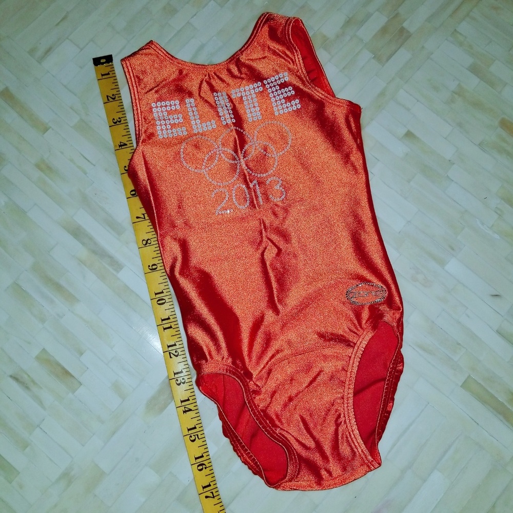 Zone Leotard Youth YS  Sequin Elite Gymnastics